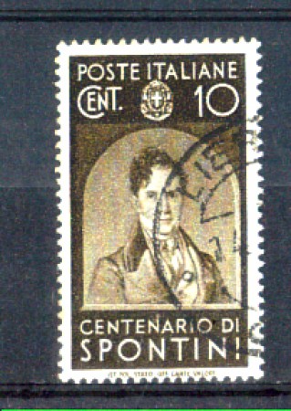 1937 - LOTTO/REG426U - REGNO - 10c. UOMINI ILLUSTRI - USATO