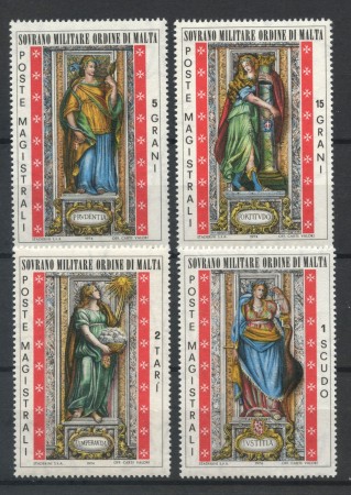 1974 - SOVRANO MILITARE DI MALTA - VIRTU' CARDINALI  4v. NUOVI - LOTTO/32249