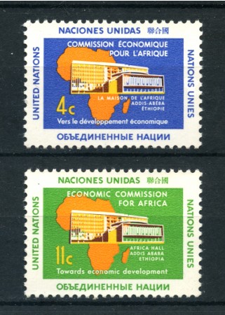 1961 - LOTTO/21344 - ONU U.S.A - COMMISSIONE PER L'AFRICA  2v. - NUOVI