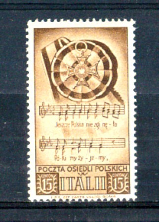 1946 - LOTTO/CPP18N - CORPO POLACCO -  15c. BRUNO  NUOVO