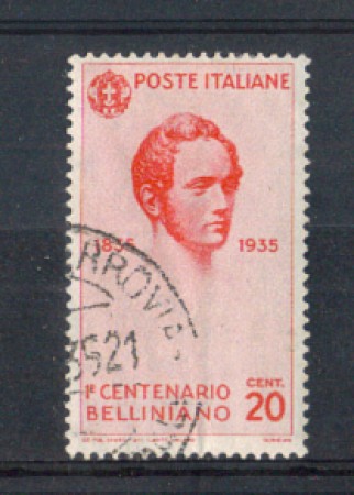 1935 - LOTTO/REG388U - REGNO - 20c. V.BELLINI - USATO