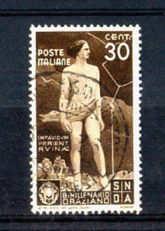 1936 - LOTTO/REG400U - REGNO - 30c. BIMILLENARIO ORAZIO - USATO
