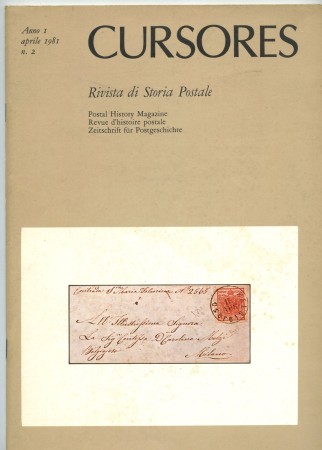1981 - LOTTO/47599 - RIVISTA DI STORIA POSTALE CURSORES N° 2