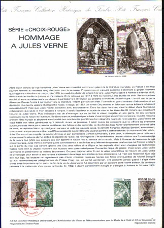 1982 - LOTTO/FRA2248DOC - FRANCIA  - PRO CROCE ROSSA DOC. FILATELICO