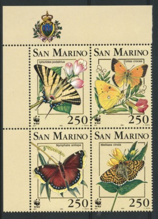 1993 - LOTTO/12207 - SAN MARINO - FARFALLE 4v. - NUOVI