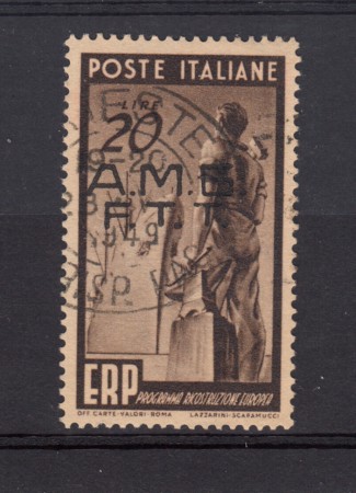 1949 - LOTTO/14682 - TRIESTE A -  20 LIRE  E.R.P. - USATO