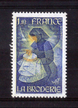 1980 - LOTTO/FRA2079N - FRANCIA - ARTE DEL RICAMO - NUOVO