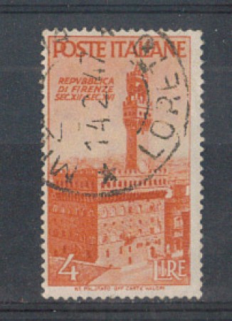 1946 - LOTTO/6027U - REPUBBLICA - 4 LIRE - FIRENZE SIGNORIA - US