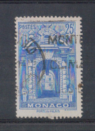 1948 - LOTTO/8593MU - MONACO - 25 FR. AZZURRO VEDUTE - USATO