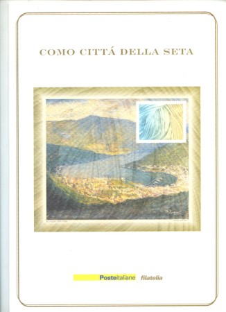 2001 - REPUBBLICA - LOTTO/43298 - COMO CITTA' DELLA SETA - FOLDER POSTE ITALIANE