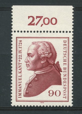 1974 - LOTTO/18940 - GERMANIA FEDERALE - IMMANUEL KANT - NUOVO