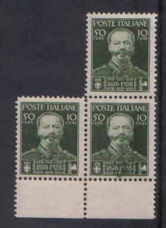 1929 - LOTTO/REG239NB - REGNO - PRO VETERANI BLOCCO