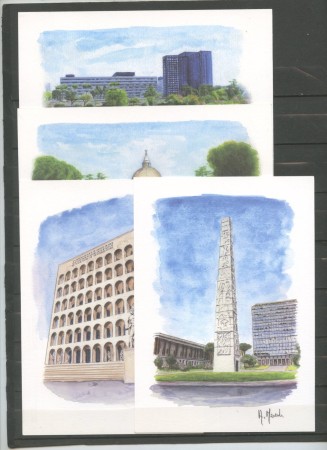 2009 - ITALIA - LOTTO/42401 - FESTIVAL DELLA FILATELIA 4 CARTOLINE POSTALI NUOVE