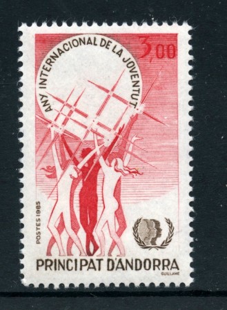 1985 - ANDORRA FRANCESE - ANNO DELLA GIOVENTU'- NUOVO - LOTTO/27892