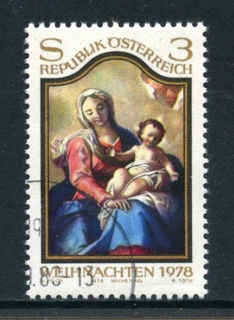 1978 - AUSTRIA - NATALE - USATO - LOTTO/28124