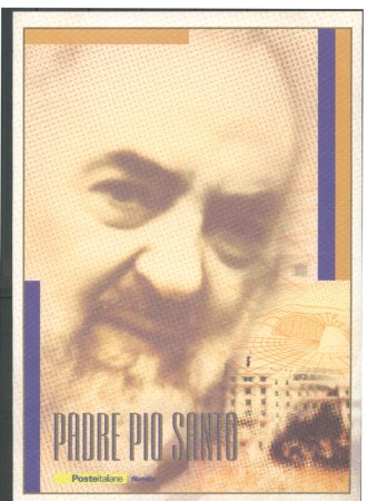2002 - LOTTO/24322 - REPUBBLICA - PADRE PIO SANTO - FOLDER POSTE
