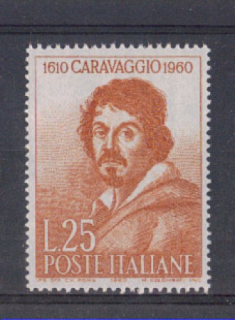 1960 - LOTTO/6363 - REPUBBLICA - CARAVAGGIO 1v.