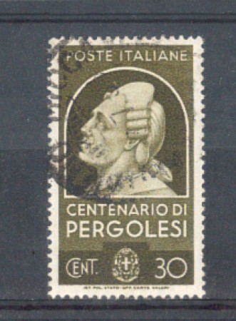 1937 - LOTTO/REG429U - REGNO - 30c. UOMINI ILLUSTRI - USATO