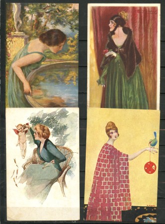 1915/18 - REGNO - LOTTO/48048 - INSIEME DI 7 CARTOLINE A COLORI LIBERTY
