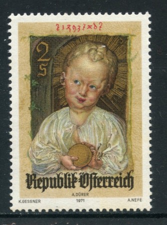 1971 - AUSTRIA - NATALE - NUOVO - LOTTO/27976
