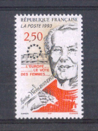 1993 - LOTTO/FRA2802N - FRANCIA - LOUISE WEISS 1v. NUOVO