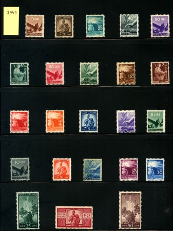 1945 - REPUBBLICA - DEMOCRATICA 23v - NUOVI - LOTTO/32551