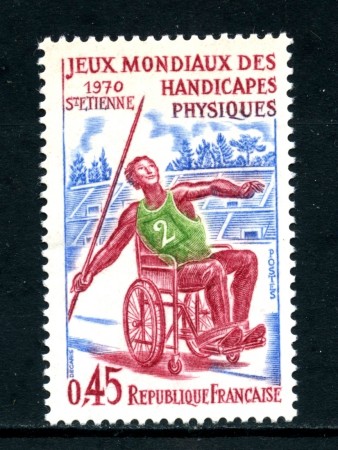 1970 - FRANCIA - GIOCHI MONDIALI PER DISABILI - NUOVO - LOTTO/25997