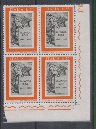 1973 - LOTTO/6574Q - REPUBBLICA - SALVATOR ROSA QUARTINA