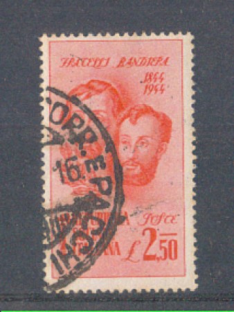 1944 - LOTTO/RSI514U - RSI - 2,50L. FRATELLI BANDIERA - USATO