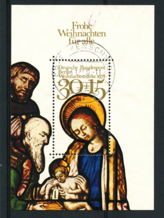 1978 - LOTTO/15623U -  BERLINO - NATALE FOGLIETTO - USATO