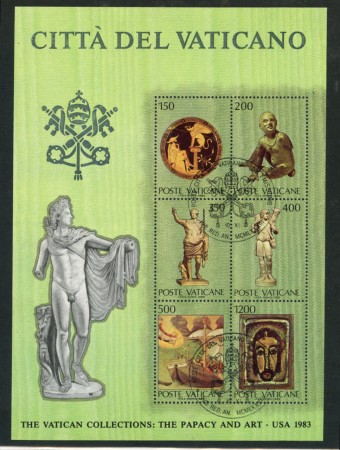 1983 - LOTTO/17546 - VATICANO - COLLEZIONI VATICANE IN USA - FOGLIETTO III°