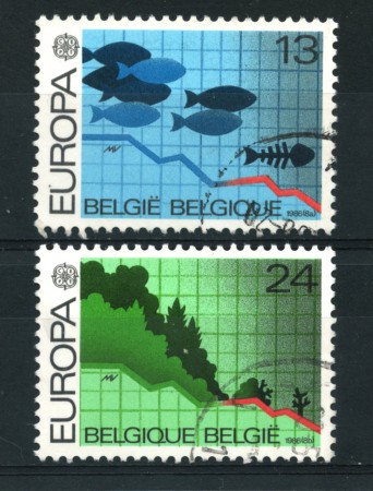 1986 - LOTTO/16838 - BELGIO - EUROPA NATURA 2v. - USATI