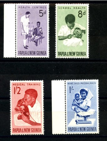 1964 - PAPUA NUOVA GUINEA - LOTTO/38805 - PRO INFANZIA  4v. NUOVI