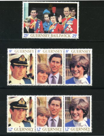 1981 - LOTTO/22111 - GUERNSEY - NOZZE REALI 7v. - NUOVI