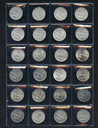 1951/1990 - REPUBBLICA - LOTTO/M43029 - INSIEME DI 24 MONETE DA 10 LIRE ANNATE DIFFERENTI