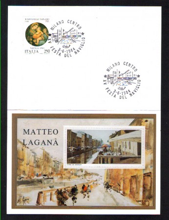 1984 - LBF/3992 - ITALIA - MILANO  XV° FESTA DEL NAVIGLIO - FOLDER
