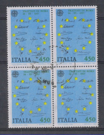 1982 - LOTTO/6764UQ - REPUBBLICA - 450 L. EUROPA - QUART/USATA