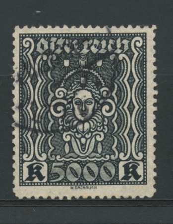 1923/24 - LOTTO/14264 - AUSTRIA - 5000 Kr. ARDESIA - USATO