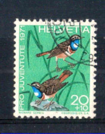 1971 - LOTTO/SVI982U - SVIZZERA - 20+10c- PRO JUVENTUTE - USATO