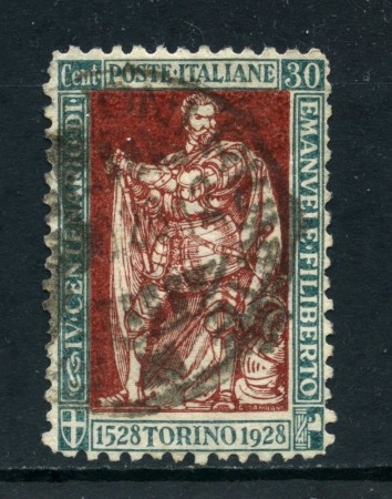 1928 - REGNO - 25c. EMANUELE FILIBERTO - USATO - LOTTO/27059