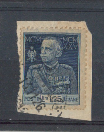 1925 - LOTTO/REG191UF - REGNO - 1,25 LIRE GIUBILEO DENT.11 USATO
