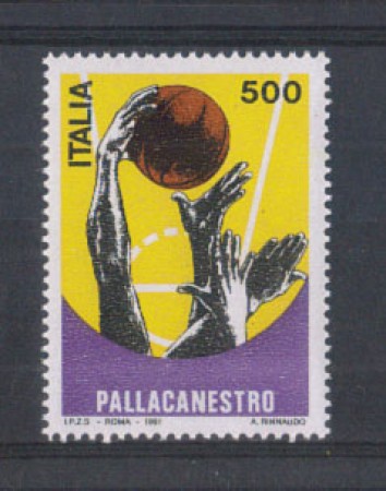 1991 - LOTTO/6966 - REPUBBLICA - LA PALLACANESTRO