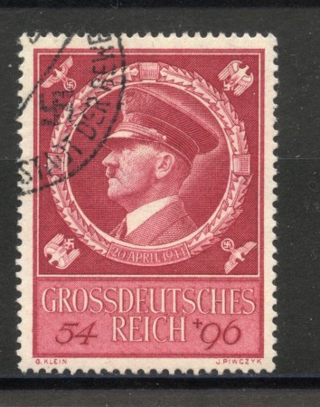 1944 - GERMANIA REICH - 55° COMPLEANNO DI HITLER - USATO - LOTTO/37534