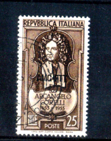 1953  - LOTTO/10341U - TRIESTE A - 15 LIRE A. CORELLI - USATO