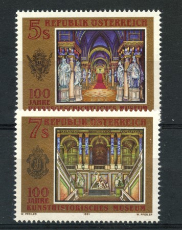 1991 - LOTTO/23461 - AUSTRIA - MUSEI MILITARE E ARTE 2v. - NUOVI