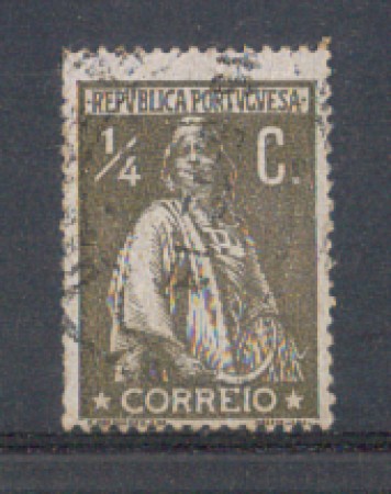 1912 - LOTTO/9660AU - PORTOGALLO - 1/4c. CERERE - USATO