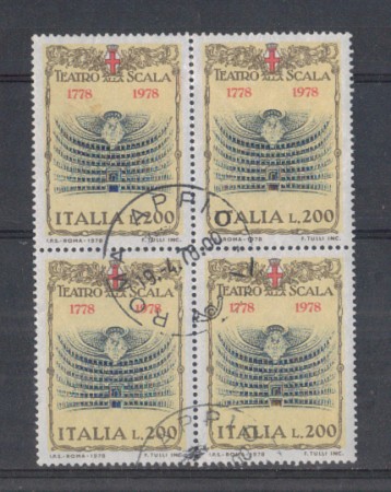 1978 - LOTTO/6674UQ - REPUBBLICA - 200 L. TEATRO SCALA - QUART/U