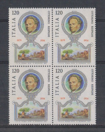1979 - LOTTO/6707Q - REPUBBLICA - OTTORINO RESPIGHI - QUARTINA