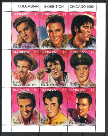1992 - SAINT-VINCENT - ANNIVERSARIO DI ELVIS PRESLEY - FOGLIETTO NUOVO - LOTTO/36057