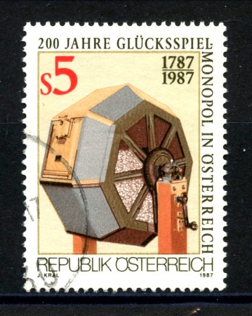 1987 - AUSTRIA - GIOCO D'AZZARDO - USATO - LOTTO/39549